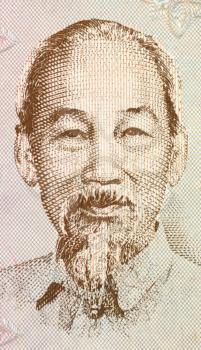 Royalty Free Photo of Ho Chi Minh on 200 dong 1987 banknote from Vietnam. Vietnamese revolutionary and patriotic figure, prime minister and later president of the Democratic Republic of Vietnam.