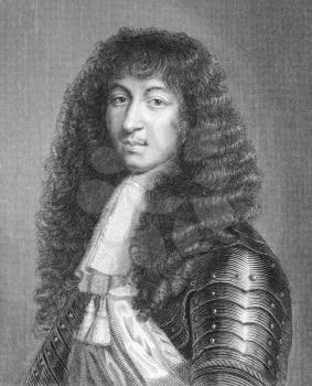 Royalty Free Photo of Louis XIV of France. Engraved by W.Greatbatch and published in London by Richard Bentley & Son in 1886.