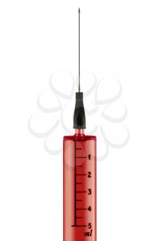 Royalty Free Photo of a Syringe With Blood