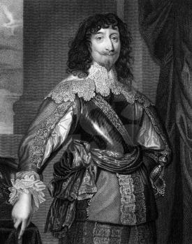 George Gordon, 2nd Marquis of Huntly (1592-1649) on engraving from 1829. Engraved by J.Cochran and published in ''Portraits of Illustrious Personages of Great Britain'',UK,1829.