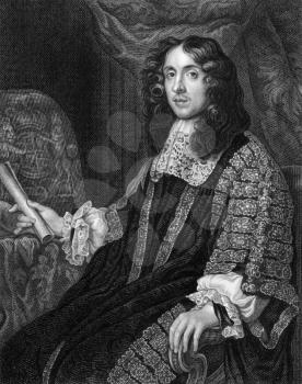 Heneage Finch, 1st Earl of Nottingham (1621-1682) on engraving from 1830. Engraved by S.Freeman and published in ''Portraits of Illustrious Personages of Great Britain'',UK,1830.