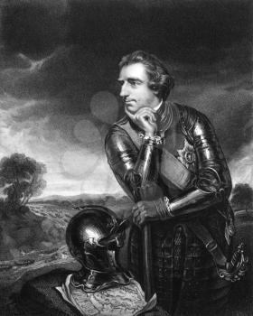Jeffery Amherst, 1st Baron Amherst (1717-1797) on engraving from 1834. Served as an officer in the British Army. Engraved by H.T.Ryall and published in ''Portraits of Illustrious Personages of Great B