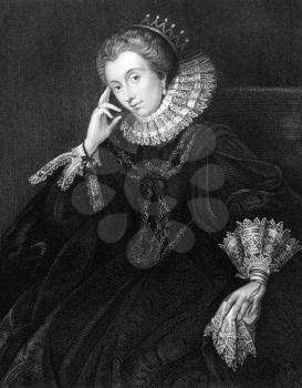 Lucy Russell, Countess of Bedford (1580-1627) on engraving from 1831. Major aristocratic patron of the arts and literature. Engraved by H.T.Ryall and published in 
''Portraits of Illustrious Personage