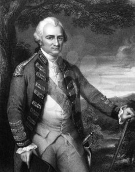 Robert Clive, 1st Baron Clive (1725-1774) on engraving from 1832. British officer who established the military and political supremacy of the East India Company in Bengal. Engraved by W.T.Mote and pub