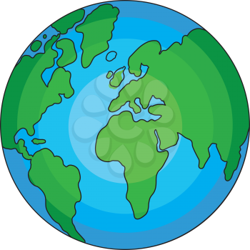 Royalty Free Clipart Image of the World