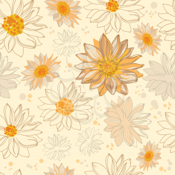 illustration of a pattern flowers