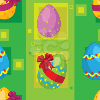 illustration of a seamless easter eggs