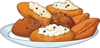 illustration of a tasty pastry