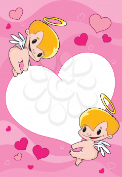 illustration of a valentines card