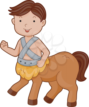 Royalty Free Clipart Image of a Centuar