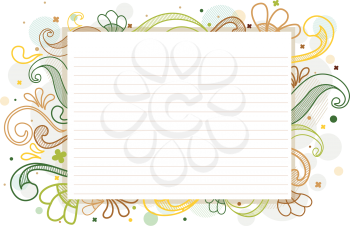 Royalty Free Clipart Image of a Doodles Frame