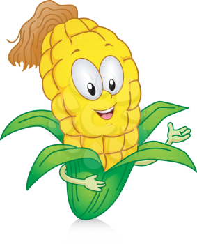 Royalty Free Clipart Image of Corn