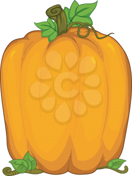 Background Illustration Featuring a Large Pumpkin