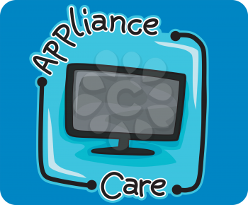 Icon Illustration Representing Appliance Care