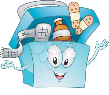 Illustration of a Happy Medicine Kit