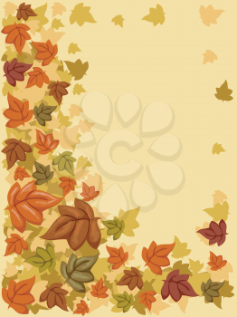 Background Illustration with an Autumn Theme