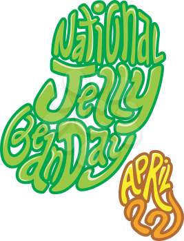 Text Illustration Celebrating National Jelly Bean Day