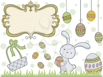 Illustration Featuring Easter Elements