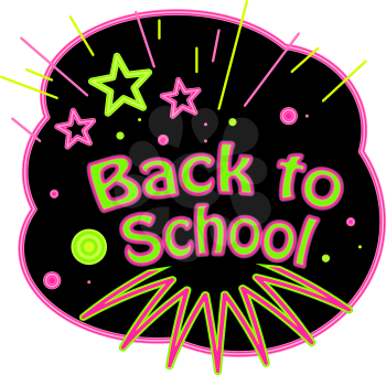 Royalty Free Clipart Image of a Back to School Design