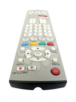 Remote control on a white background, isolated
