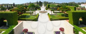 Royalty Free Photo of the Bahai Gardens in the City of Acre, Israel