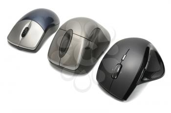 Royalty Free Photo of Wireless Computer Mouses