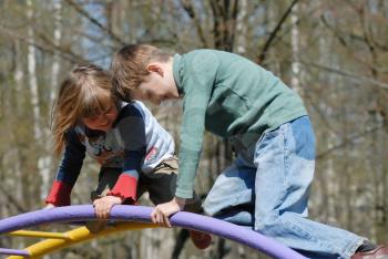 Royalty Free Photo of Children Playing