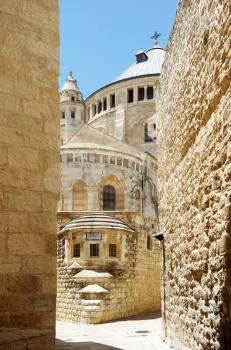 Dormition Abbey on the Mount Zion in Jerusalem