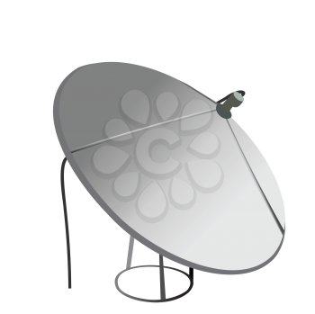 Royalty Free Clipart Image of a Satellite Antenna