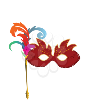 Royalty Free Clipart Image of a Carnival Mask