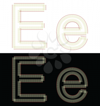 Royalty Free Clipart Image of Font Illustrations