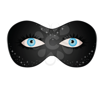 Royalty Free Clipart Image of a Theatrical Mask