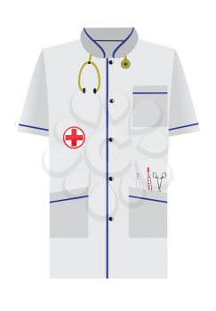 Royalty Free Clipart Image of a Medical Gown