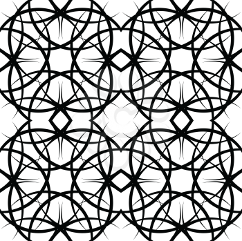 Royalty Free Clipart Image of a Seamless Ornate Pattern