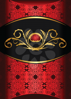 Royalty Free Clipart Image of an Ornate Background