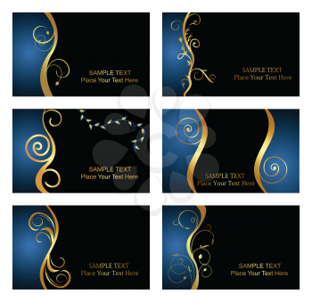 Royalty Free Clipart Image of Details Business Cards