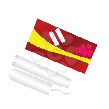 Royalty Free Clipart Image of Tampons