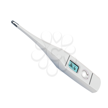 Royalty Free Clipart Image of an Electronic Thermometer 