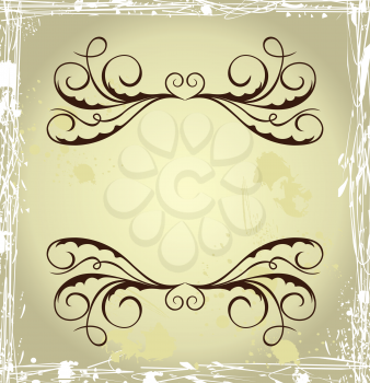 Royalty Free Clipart Image of a Vintage Template 