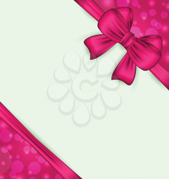 Illustration elegant bow for present gift - vector