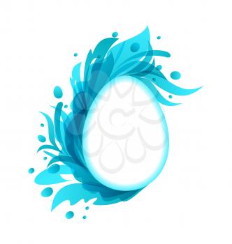 Illustration Easter ornate egg, modern  style - vector