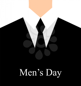 Illustration celebration card for International man's day - vector