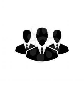 Illustration team icon, community business people - vector