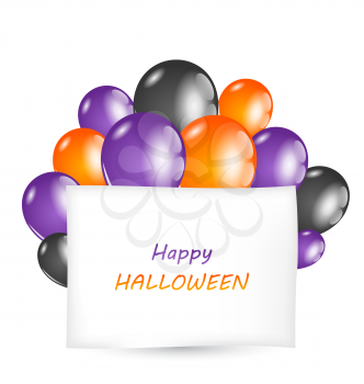 Illustration Halloween card with place for your text - vector