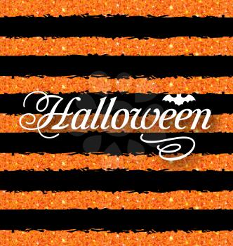 Illustration Happy Halloween Poster. Light Holiday Background - Vector