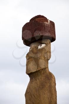 Royalty Free Photo of a Statue on Easter Island