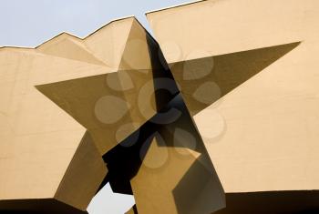 Royalty Free Photo of Star in a Wall