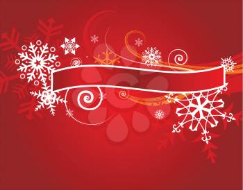 Royalty Free Clipart Image of a Christmas Text Banner