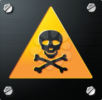 Royalty Free Clipart Image of a Warning