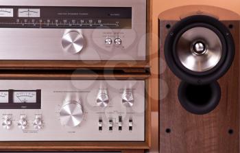 Royalty Free Photo of a Vintage Stereo